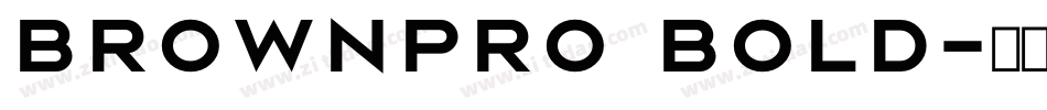 brownpro bold字体转换